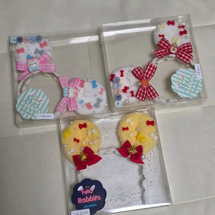 [BUNJANG] 10cm Doll Clothes Tworabbit Shop Headband / 10cm 인형옷 투래빗샵 머리띠 양도합니다.