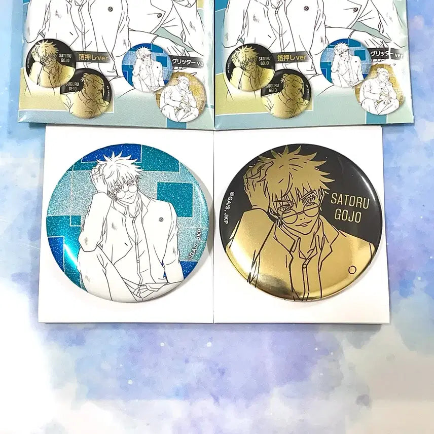 [BUNJANG] Jujutsu Kaisen Gojo Satoru Plaza Can Badge Bundle Set / 주술회전 고죠 플라자 plaza 캔뱃지 일괄