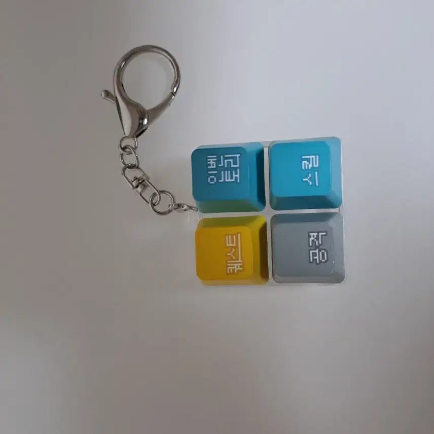 [BUNJANG] MapleStory Agit Keycap Keyring 4-Slot / 메이플스토리 아지트 키캡 키링 4구