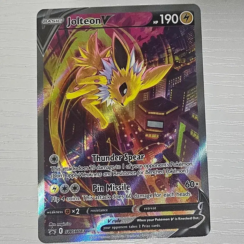 [BUNJANG] Pokemon Card Zapdos V Special Illustration Promo North American English Edition / 북미판 포켓몬카드 쥬피썬더V 특일 프로모 영어판