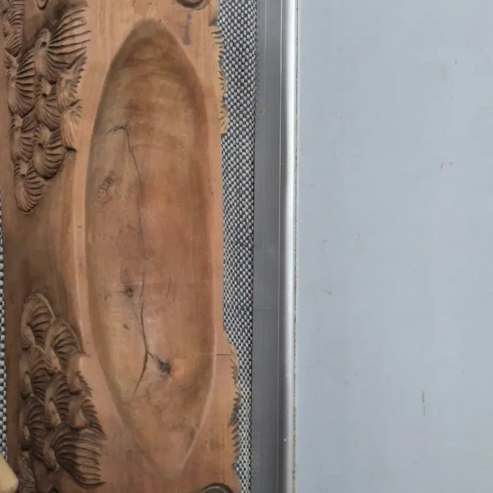 [BUNJANG] Haitai Pattern Jujube Wood Medicine Box Antique / 해태문양약연(대추나무)골동품
