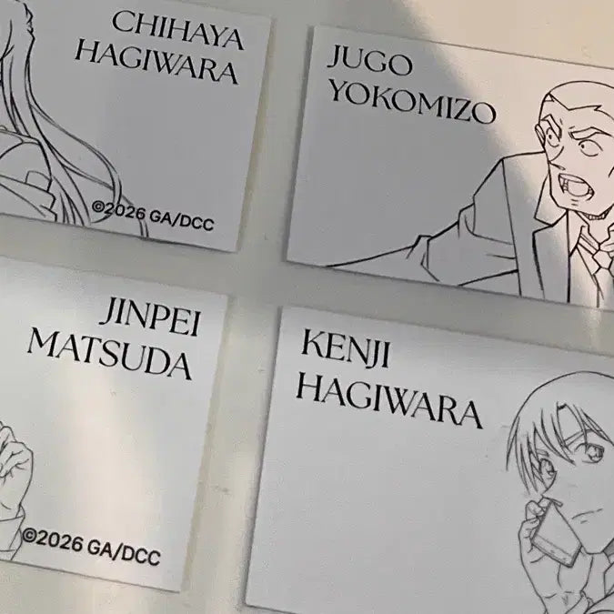 [BUNJANG] Detective Conan Chihaya Matsuda Jinpei Name Card Set / 급처)명탐정코난 팬베이스 명함 3개 치하야 마츠다 쥬고
