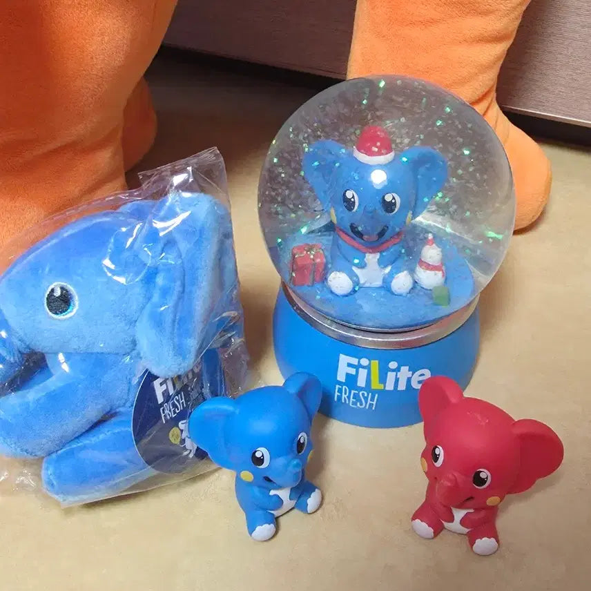 [BUNJANG] Filite Bundle Set Elephant Plush, Snowball, Keyring, Figure / 필라이트 굿즈 일괄
