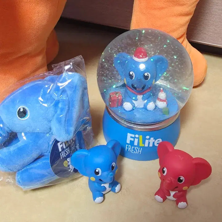 [BUNJANG] Filite Bundle Set Elephant Plush, Snowball, Keyring, Figure / 필라이트 굿즈 일괄