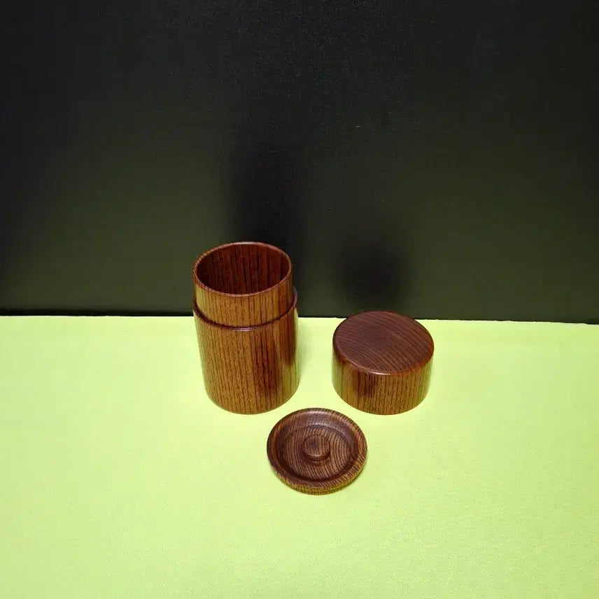 [BUNJANG] Lacquerware Tea Caddy Set / 옻칠,흑칠 차통 같이 세트로 드려요