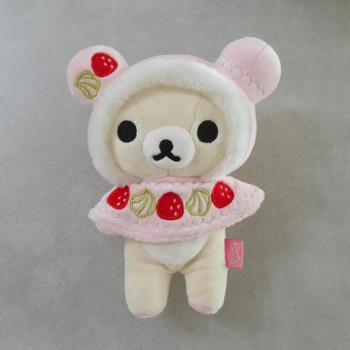 [BUNJANG] Rilakkuma Strawberry Cape Plush / 코리락쿠마 딸기 망토 인형