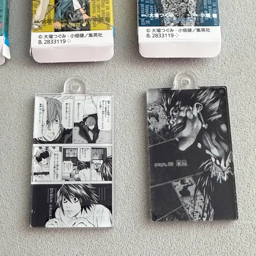 [BUNJANG] Death Note Comics Acrylic Charm Set (Volumes 3-5) / 데스노트 코믹스 아크릴 참 가챠 3권 4권 5권 일괄