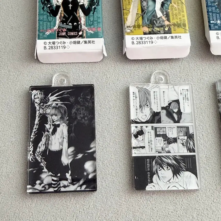 [BUNJANG] Death Note Comics Acrylic Charm Set (Volumes 3-5) / 데스노트 코믹스 아크릴 참 가챠 3권 4권 5권 일괄