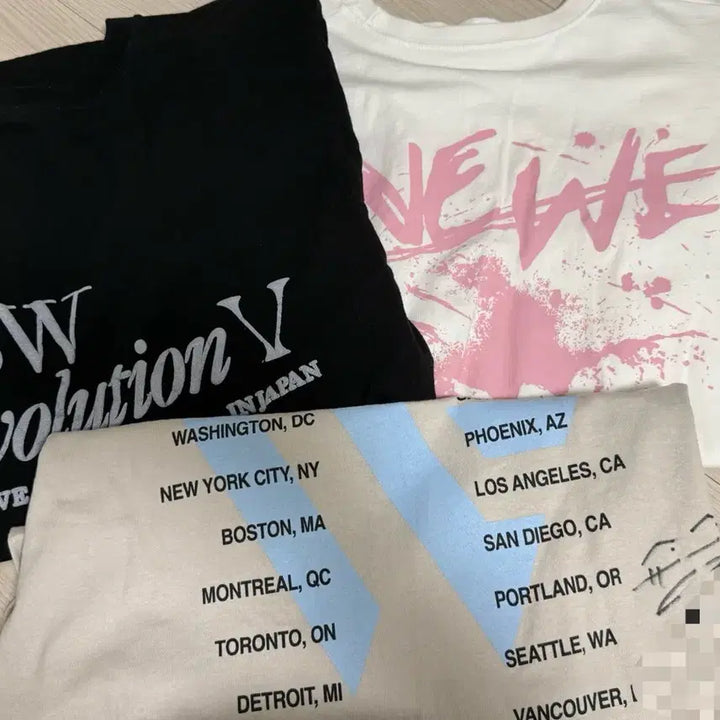 [BUNJANG] ONEWE Graphic T-Shirt Bundle Set / 원위 onewe 반팔티셔츠 굿즈 일괄 미주 일본 오뉴블