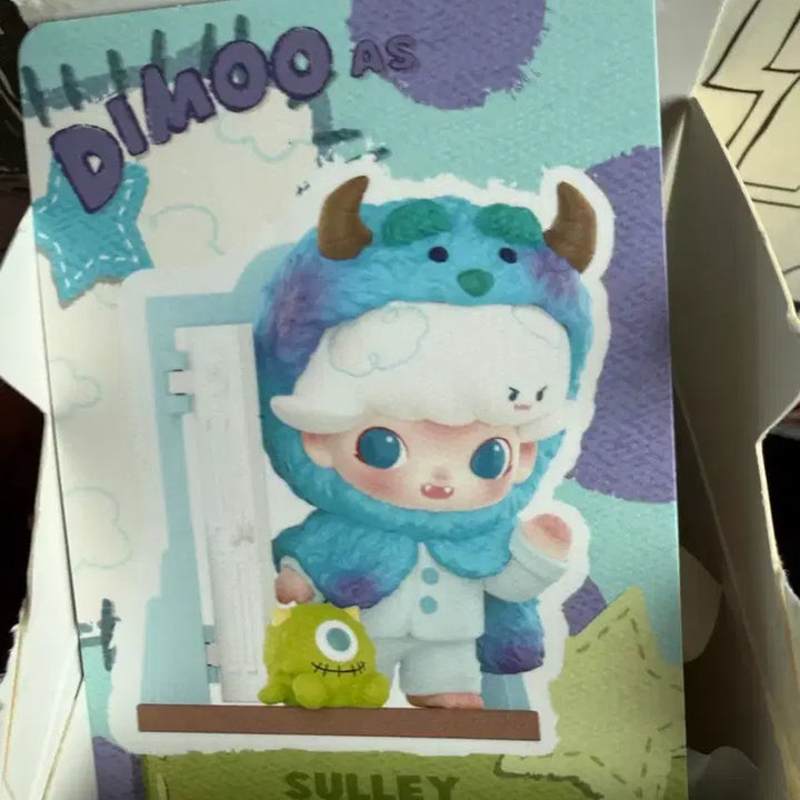 [BUNJANG] Pop Mart Dimoo World x Pixar Series Figure Sulley / 팝마트 디무월드x픽사시리즈 피규어 설리