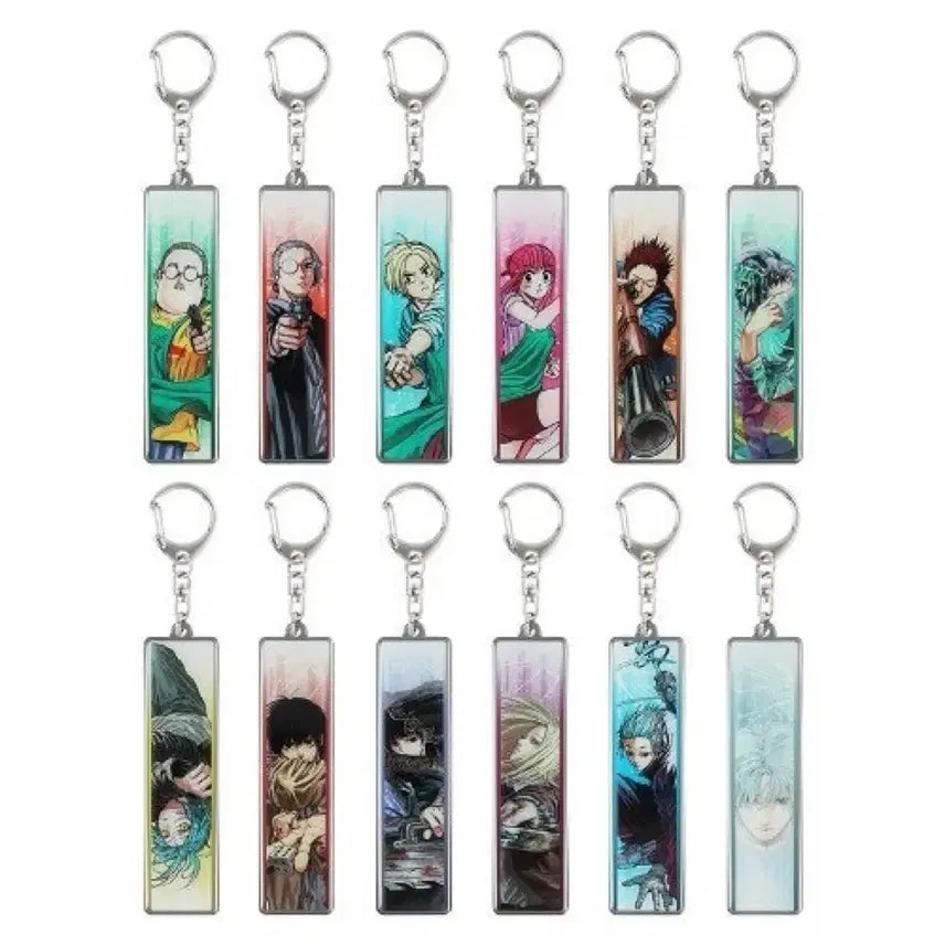 [BUNJANG] Sakamoto Days Sakaday Metal Keyring Bundle Set / 사카모토데이즈 사카데이 메탈 키링 키체인 나구모 나츠키 신 시시바 오사라기 가쿠 우즈키 일괄 양도