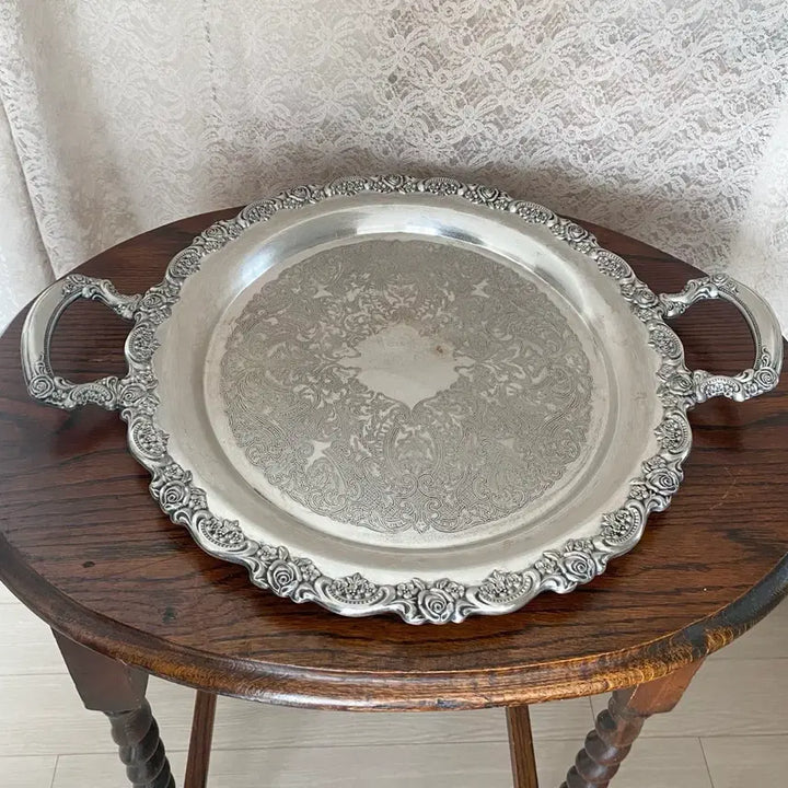 [BUNJANG] Oneida Silverplate Serving Tray / 앤틱 오네이다 실버플레이트 서빙 트레이