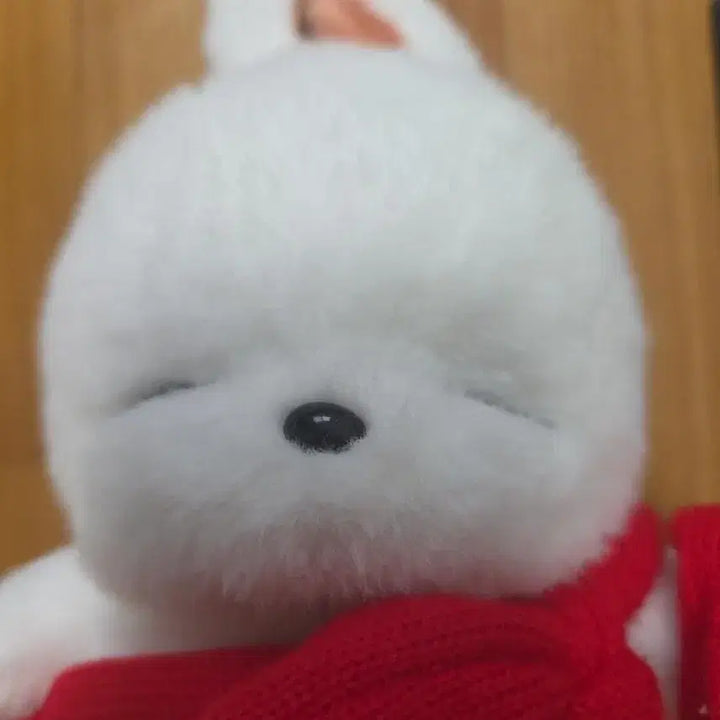 [BUNJANG] Marshmallow Rabbit Red Scarf Plush Doll / 마시마로 엽기토끼 빨간 목도리 봉제인형 토끼인형 캐릭터인형 굿즈