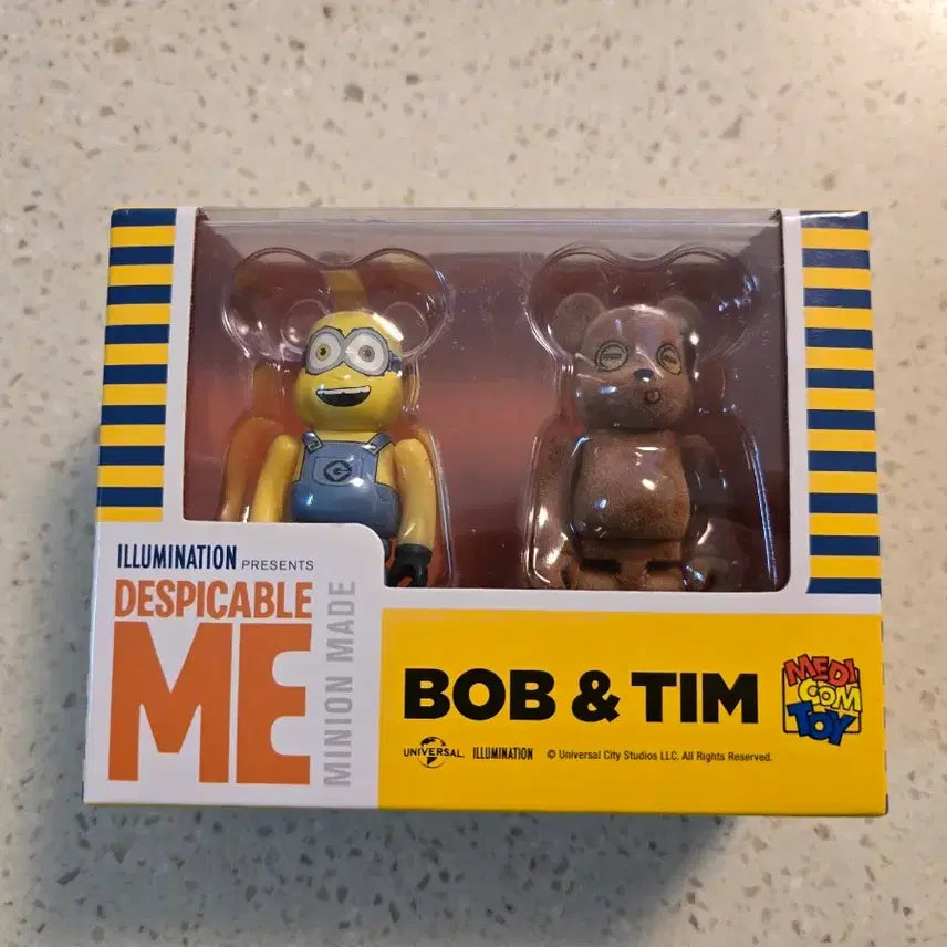 [BUNJANG] Bearbrick Minions Bob &amp; Tim 2-Pack Sealed New Product / 베어브릭 미니언즈 밥 앤 팀 2팩 미개봉 새상품