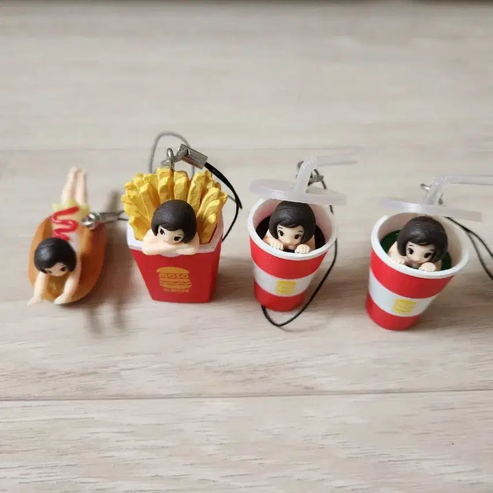 [BUNJANG] Charming 4-Dimensional Girl Character Figure Set (4 Types) / 귀여운 4차원적 그녀  캐릭터 피규어 4종 세트