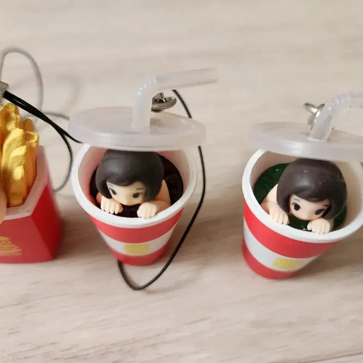 [BUNJANG] Charming 4-Dimensional Girl Character Figure Set (4 Types) / 귀여운 4차원적 그녀  캐릭터 피규어 4종 세트
