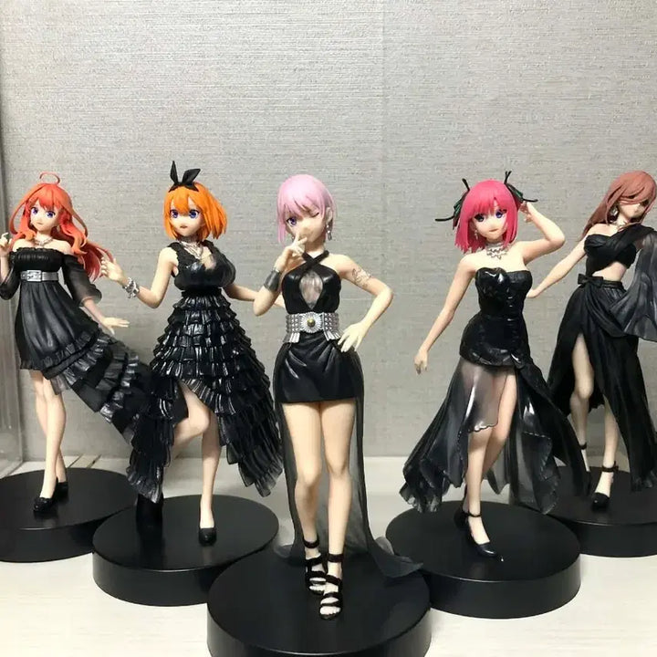 [BUNJANG] The Quintessential Quintuplets Black Dress Figure Set / 5동분의 신부 검은색드레스 피규어 세트