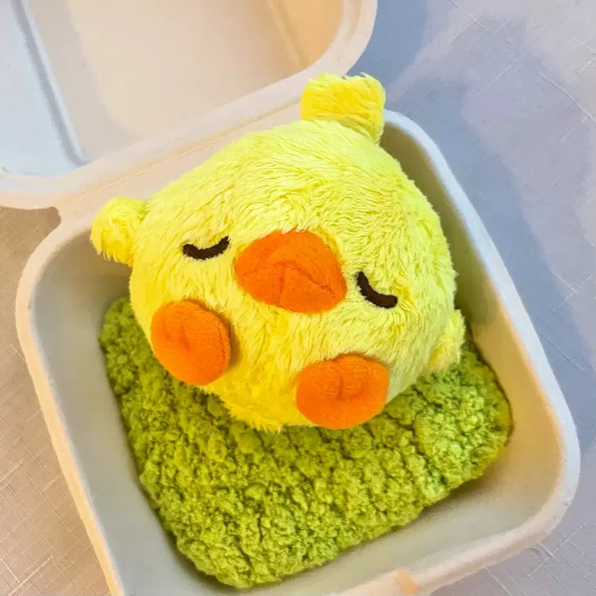 [BUNJANG] Vintage Yellow Chick Plush Doll / 고전 노란 병아리 인형