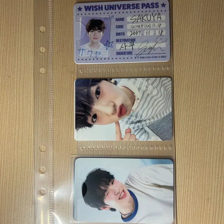 [BUNJANG] NCT WISH Sakuya Photocard Bundle Set (5 types) / NCT WISH 사쿠야 포토카드 5종 일괄