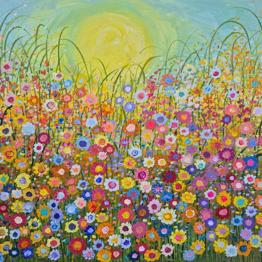 [BUNJANG] Blooming Wildflowers Painting (Size 12) / 들꽃들이 행복하게 .12호그림