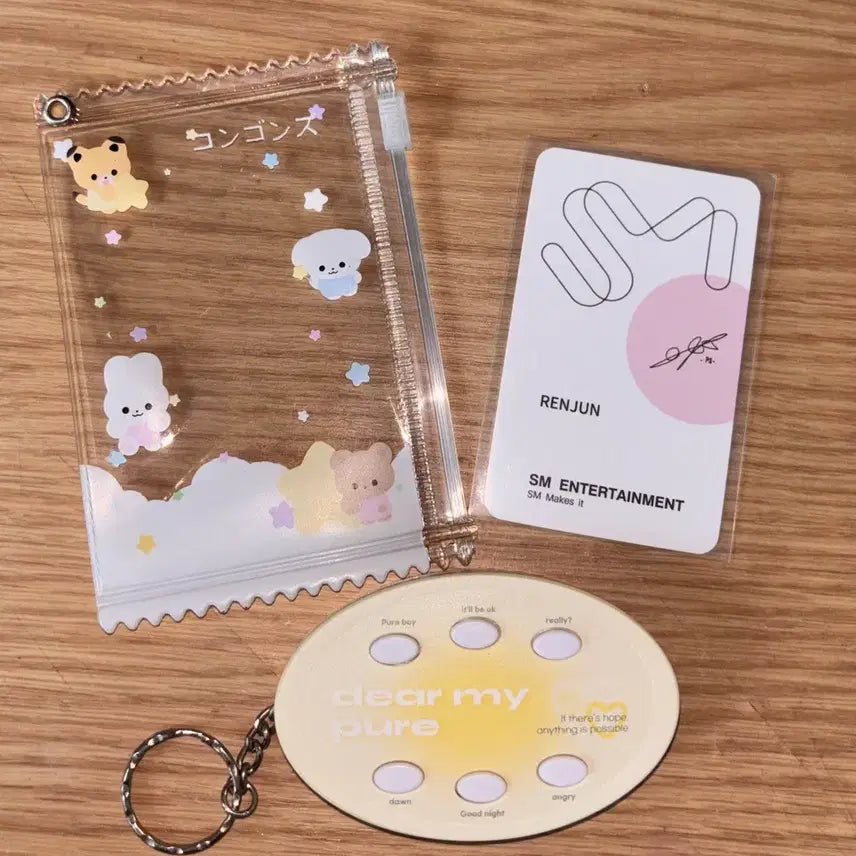 [BUNJANG] NCT DREAM Renjun 00s Photocard Holder &amp; Voice Keyring Bundle Set / 엔시티드림 런쥔 보이스키링 , 드림 00즈 포카 홀더