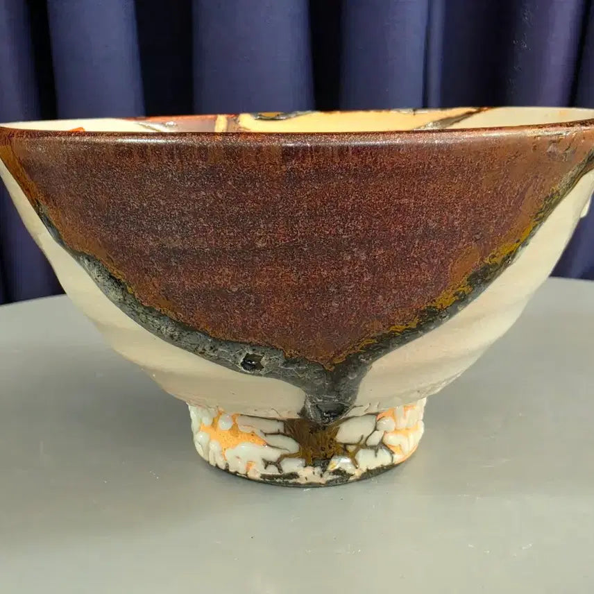 [BUNJANG] Master Artisan Baek Young-gyu Celadon Tea Bowl (Class 1) / 원로 무형문화재 사기장 [토인 백영규] 1급 철유다완
