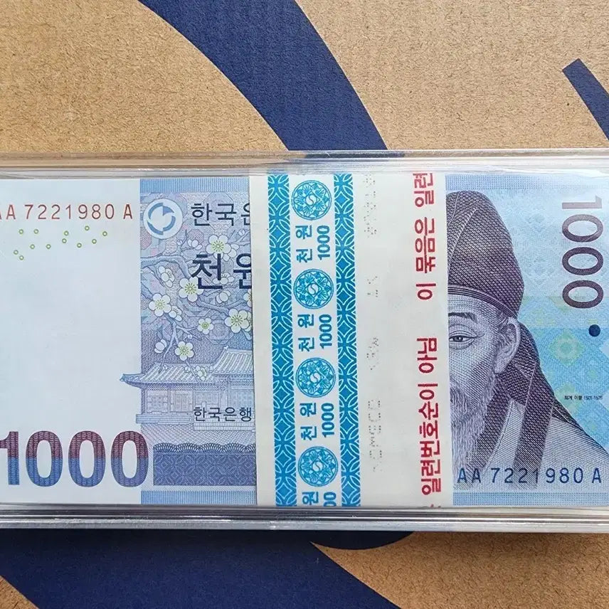 [BUNJANG] AAA 3rd Edition 1000 Won "Birthday Note" Bundle / 3차 천원 보조권초판 다발 AAA 생일지폐