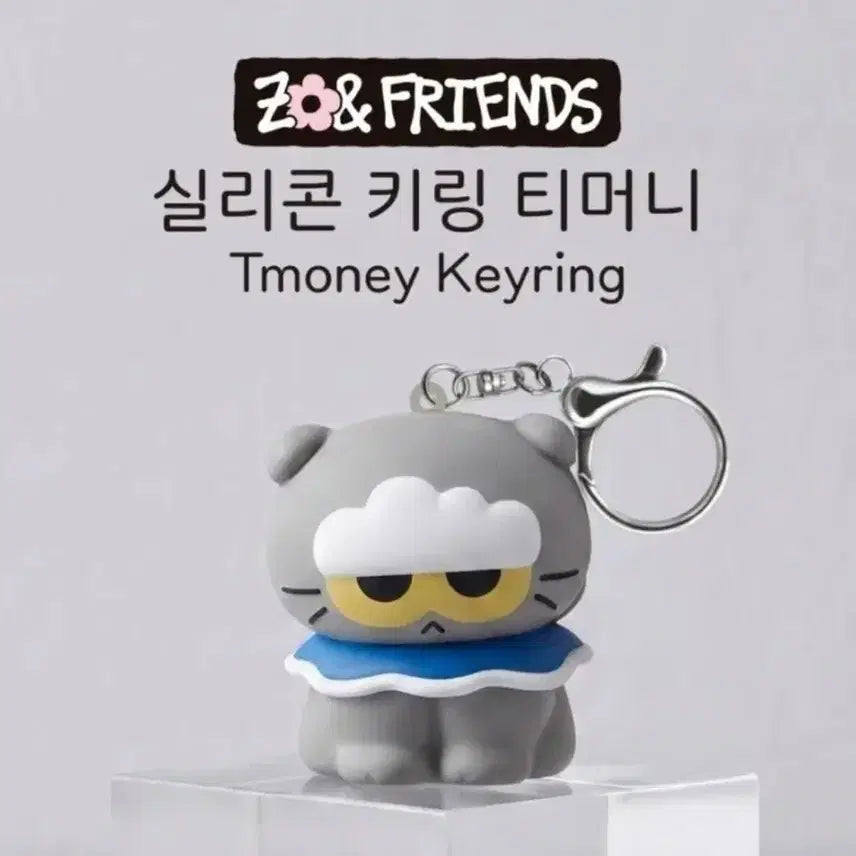 [BUNJANG] Z&amp;FRIENDS Silicone T-Money Keychain / Z&amp;FRIENDS 실리콘 티머니 키링 조앤프렌즈 키링