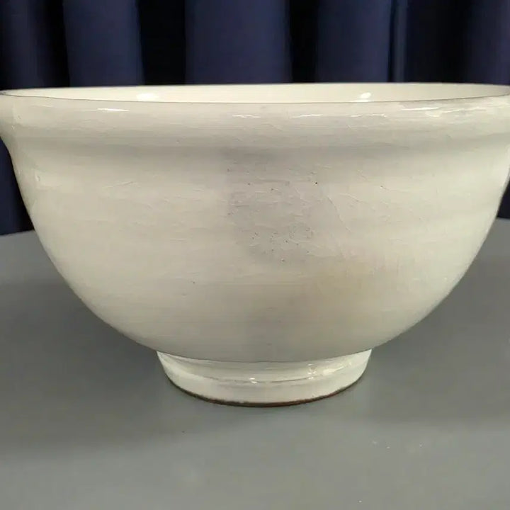 [BUNJANG] Intangible Cultural Heritage Misan Kim Seon-sik Buncheong Bamboo Leaf Teabowl / 무형문화재 [미산 김선식] 분장 댓잎다완