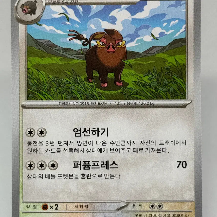 [BUNJANG] Pokemon Card Korean Version Perfudon Normal Card [sv4a 151/190] Shiny Treasure / 포켓몬카드 한글판 퍼퓨돈 일반카드 [sv4a 151/190] 샤이니트레저