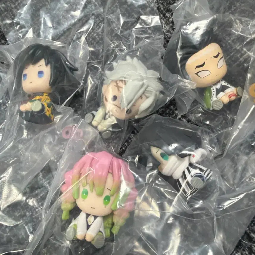 [BUNJANG] Demon Slayer: Kimetsu no Yaiba Spring-Loaded Gacha Figures (Set of 5) / 귀멸의칼날 태엽 가챠 5종