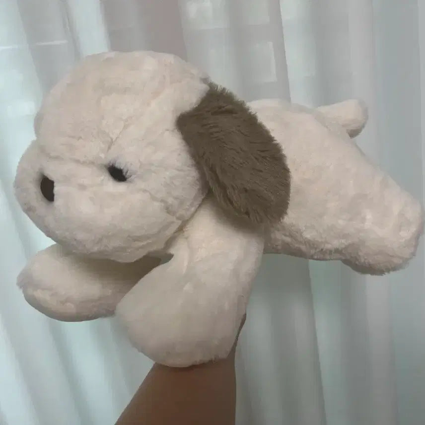[BUNJANG] Unused Medium Vintage Dog Plush Toy / 미사용) 중형 강아지 인형 고전 빈티지
