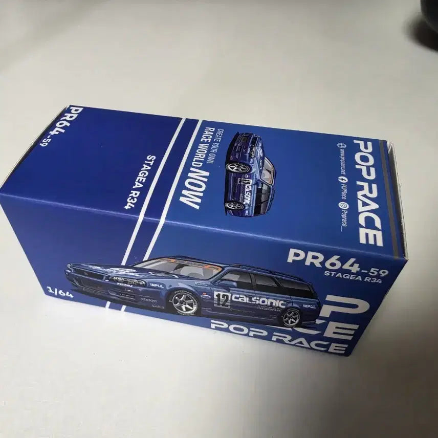 [BUNJANG] Pop Race PR64-59 1/64 Skyline Star Gate R34 Diecast Model / 팝 레이스 PR64-59 스카이라인 스타게아 R34 1/64 다이캐스트