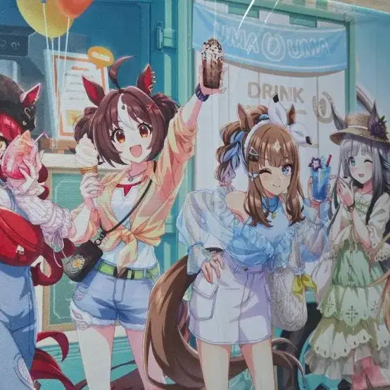 [BUNJANG] Uma Musume Aniplus Collaboration Desk Mat (Sealed) / 우마무스메 장패드 애니플러스 콜라보카페 미개봉