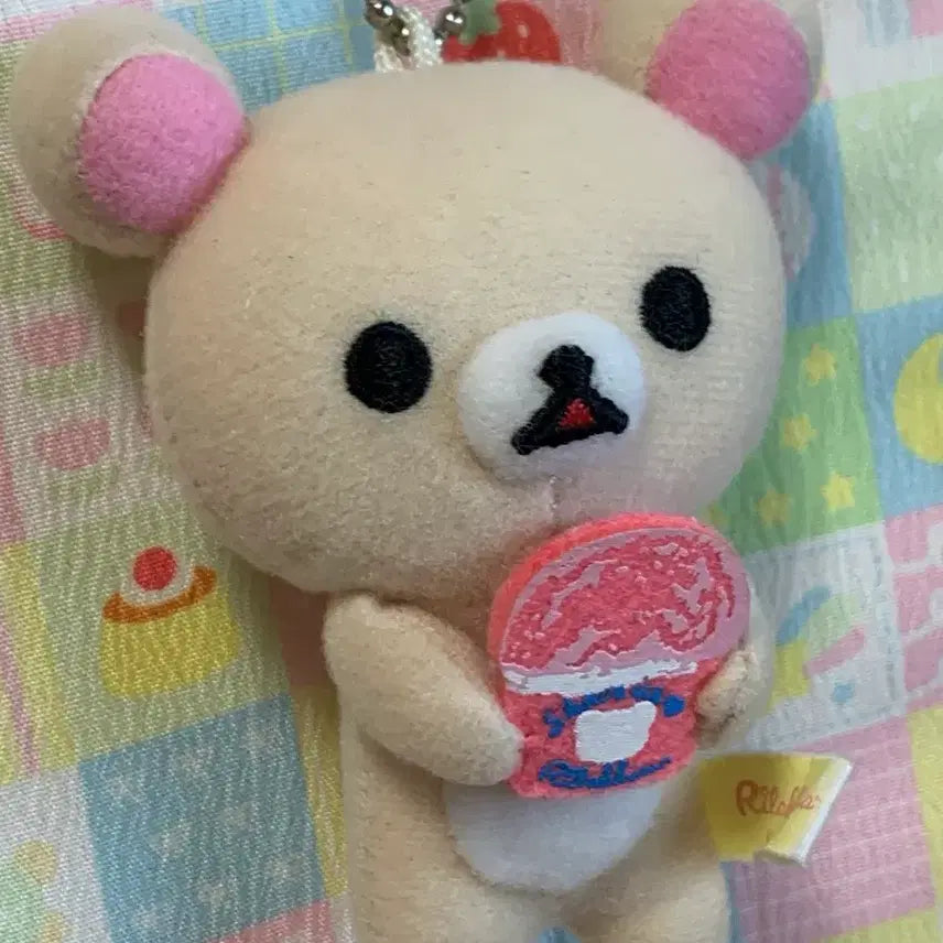 [BUNJANG] Rilakkuma Korilakkuma Ice Cream Plush Charm / 희귀) 코리락쿠마 베라 인형 키링