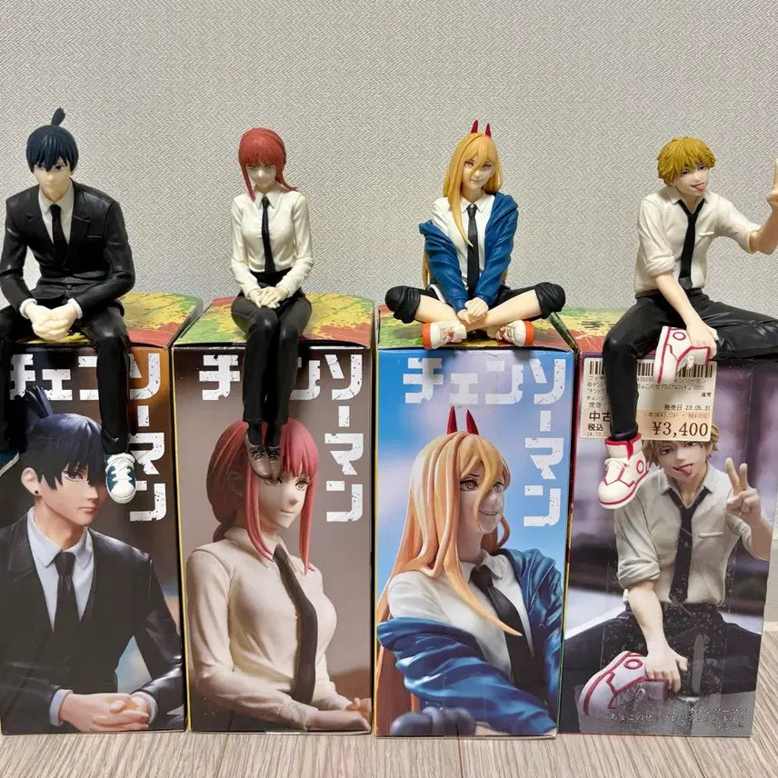[BUNJANG] Chainsaw Man Noodle Stopper Figure Bundle Set (Aki, Denji, Makima, Power) / (택포)체인소맨 피규어 누들스토퍼 일괄(세트) 아키 덴지 마키마 파워