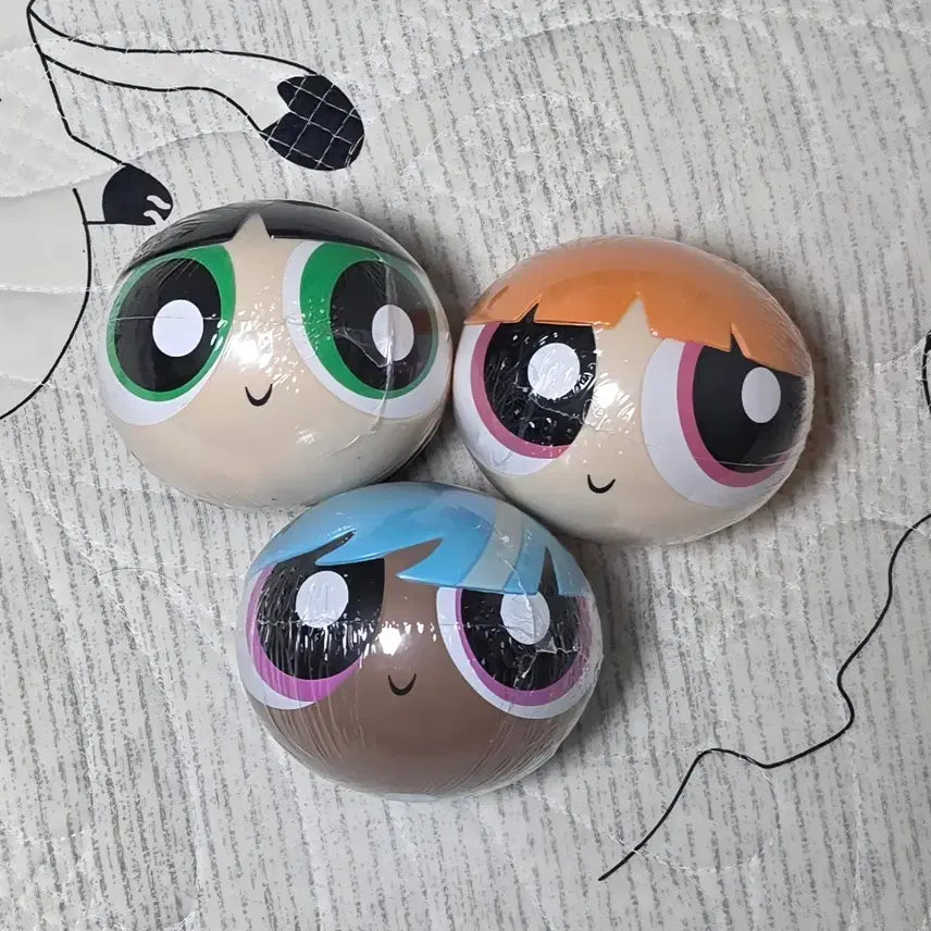 [BUNJANG] Powerpuff Girls Big Face 3-Piece Set / 파워퍼프걸 빅페이스 3종 세트