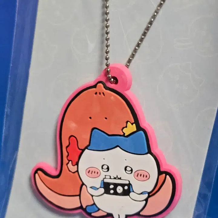 [BUNJANG] Chiikawa Hachiware Sausage Camera Rubber Keychain / 치이카와 먼작귀 하치와레 소세지 카메라 고무 키체인 키링