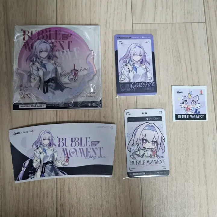 [BUNJANG] Honkai: Star Rail GONG CHA Collaboration Castoris Acrylic Coaster + Redeem Photocard + Sticker Goods Bundle Set / 붕괴 스타레일 공차 콜라보 카스토리스 아크릴 코스터 + 리딤포토카드 + 스티커 굿즈