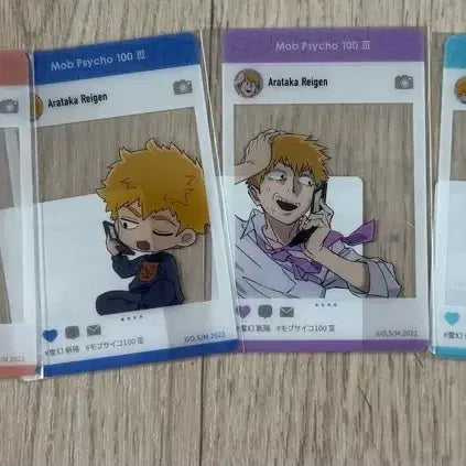 [BUNJANG] Mob Psycho 100 Reigen Standee Bundle / 새상품)DMM 스크래치 모브사이코 레이겐 쿠지 뱃지 일괄