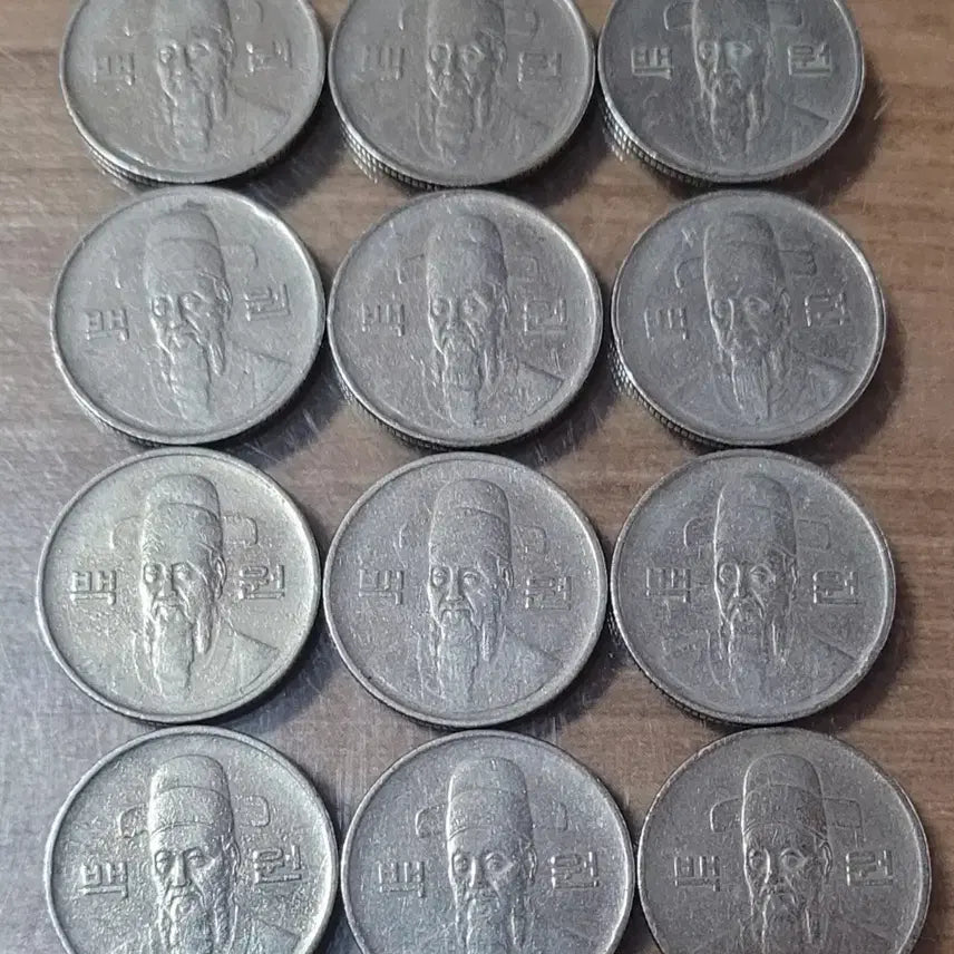 [BUNJANG] 1983 100 Won Coin Bundle (12 coins) / 100원 동전 1983년 12개 일괄