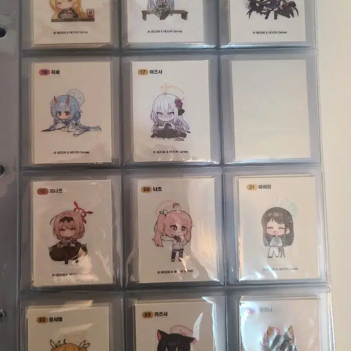 [BUNJANG] Blue Archive 53-Piece Sticker Bundle Set / 블루아카이브 띠부씰 53장 일괄 판매합니다.