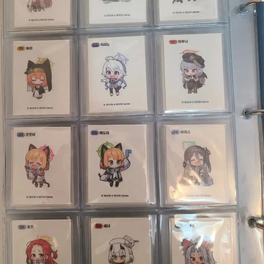 [BUNJANG] Blue Archive 53-Piece Sticker Bundle Set / 블루아카이브 띠부씰 53장 일괄 판매합니다.