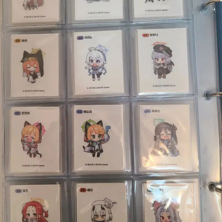 [BUNJANG] Blue Archive 53-Piece Sticker Bundle Set / 블루아카이브 띠부씰 53장 일괄 판매합니다.