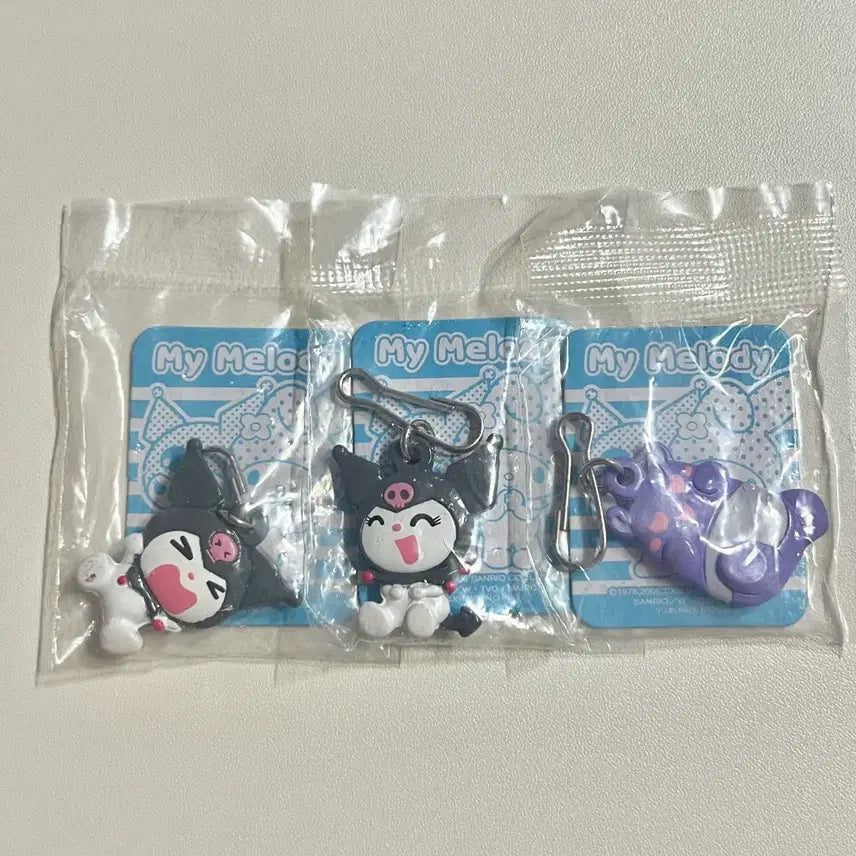 [BUNJANG] Sanrio Classic My Melody Kuromi Keychain Set / 고전 마이멜로디 쿠로미 키링 세트 고전키티