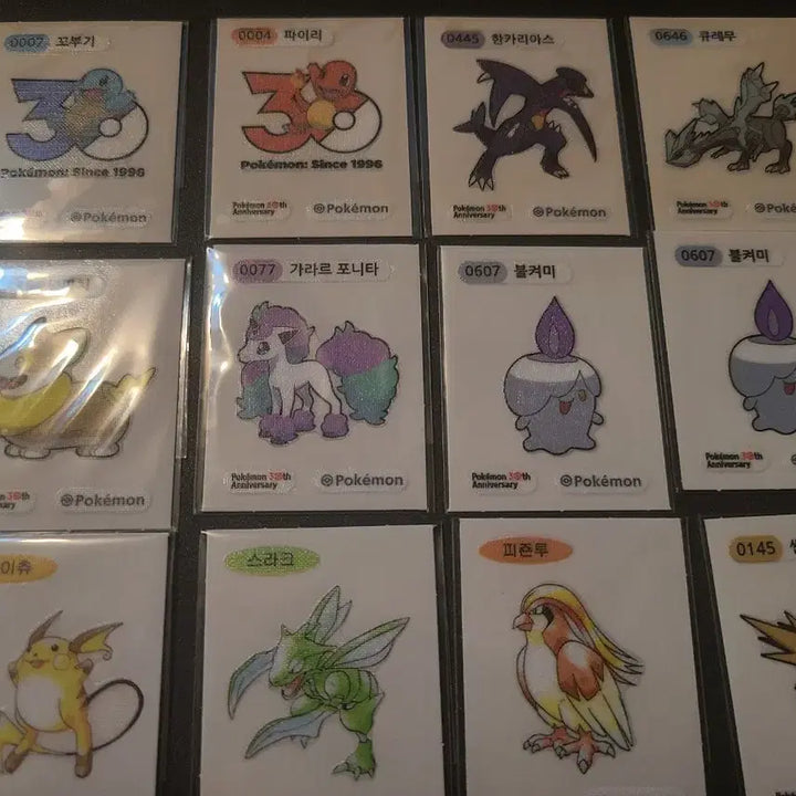 [BUNJANG] Pokemon 30th Anniversary Ddiddys Bundle Set / 포켓몬스터 30주년 띠부씰 일괄 판매합니다