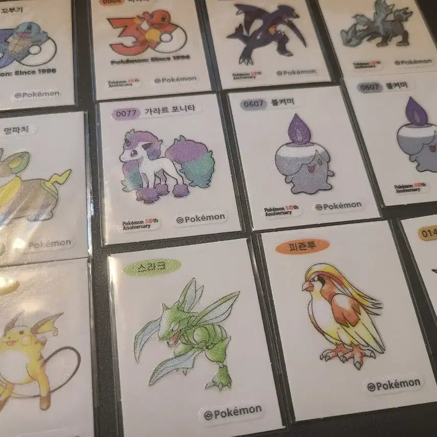 [BUNJANG] Pokemon 30th Anniversary Ddiddys Bundle Set / 포켓몬스터 30주년 띠부씰 일괄 판매합니다