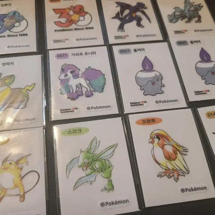 [BUNJANG] Pokemon 30th Anniversary Ddiddys Bundle Set / 포켓몬스터 30주년 띠부씰 일괄 판매합니다