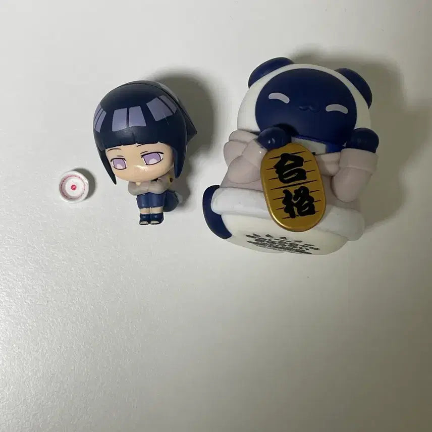 [BUNJANG] Naruto Hinata Machiboke Gacha &amp; Mega Cat Maneki Neko Figure Set / 나루토 히나타 마치보케가챠 + 메가캣 마네키네코 피규어