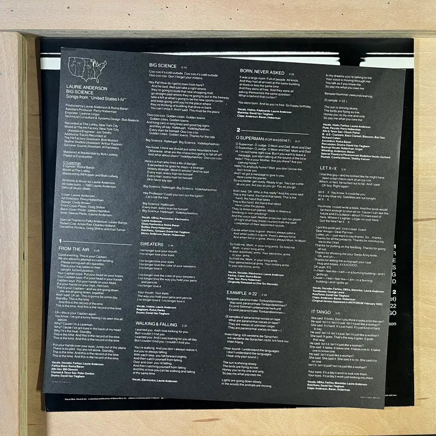 [BUNJANG] Laurie Anderson Big Science 1982 LP / Laurie Anderson Big Science 일본 1982년 LP